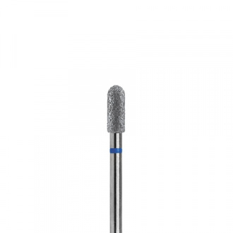 Planet Nails, Фреза алмазная цилиндрическая закругленная, 5 мм, 5 шт/уп