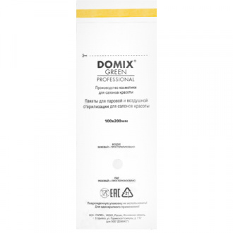 Domix, Крафт-пакеты для стерилизации и хранения инструментов, белые, 100х200 мм