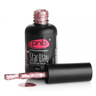 Гель-лак PNB №186, Star way, Pink