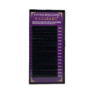 NAGARAKU, Ресницы на ленте Natural Mink, 12/0,12 мм, C-изгиб
