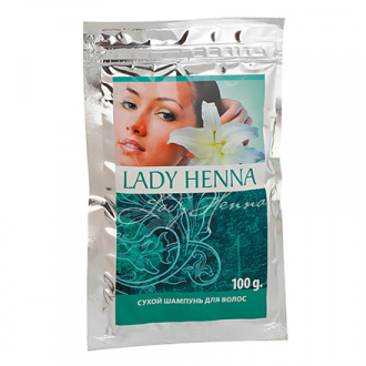 Lady Henna, Сухой порошок для волос, лица и тела, 100 г