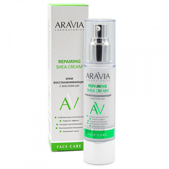 ARAVIA Laboratories, Крем для лица Repairing Shea Cream, 50 мл