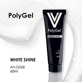 Vogue Nails, PolyGel, White Shine, 60 мл