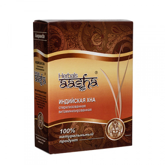 Aasha Herbals, Хна для волос, витаминизированная, 80 г