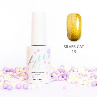 Гель-лак HIT Gel Silver Cat №13