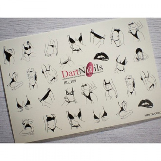 DartNails, Слайдер-дизайн Art-Fashion «Девушки» №182