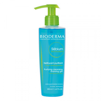 Bioderma, Очищающий гель Sebium, с помпой, 200 мл