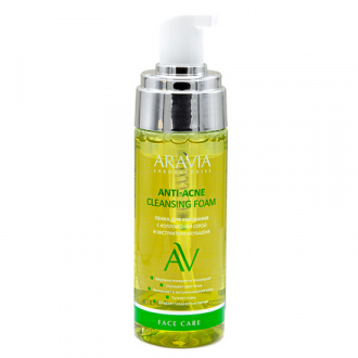 ARAVIA Laboratories, Пенка для умывания Anti-Acne Cleansing Foam, 150 мл