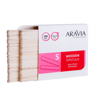 ARAVIA Professional, Шпатели для депиляции, S, деревянные, 100 шт.