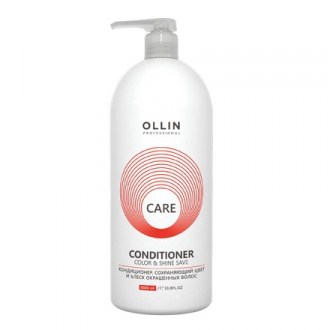 OLLIN, Кондиционер Care Color&Shine Save, 1000 мл