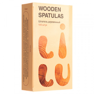 LILU, Шпатели деревянные, в коробке, 150х18х1,5 мм