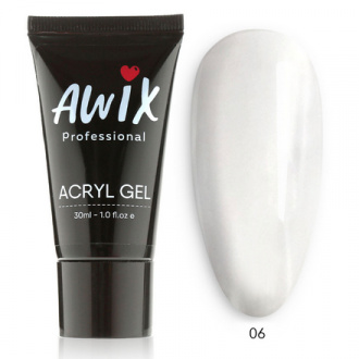 AWIX Professional, Акрил-гель №6, прозрачный, 30 мл