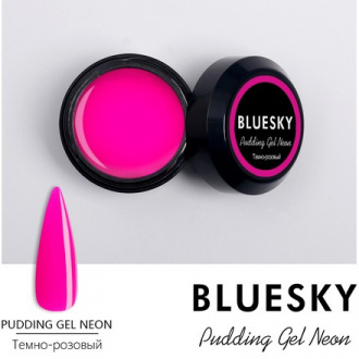 Bluesky, Pudding Gel Neon, темно-розовый, 8 г