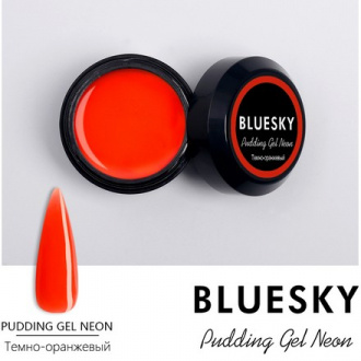 Bluesky, Pudding Gel Neon, темно-оранжевый, 8 г