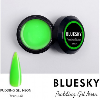 Bluesky, Pudding Gel Neon, зеленый, 8 г