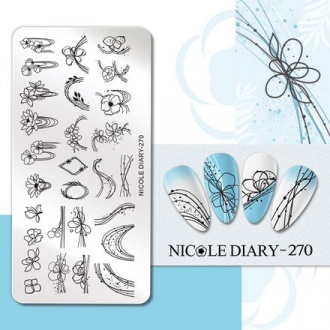 Nicole Diary, Пластина для стемпинга №270