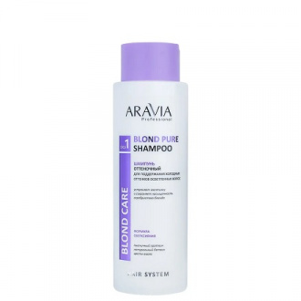 ARAVIA Professional, Оттеночный шампунь для волос Blond Pure, 400 мл