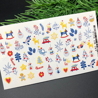 Ami-Nails, Слайдер-дизайн №0110 «Зима, Новый год»