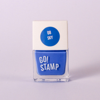 Go!Stamp, Лак для стемпинга №08, Sky