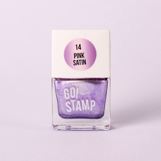 Go!Stamp, Лак для стемпинга №14, Pink Satin