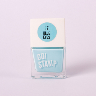 Go!Stamp, Лак для стемпинга №17, Blue Eyes