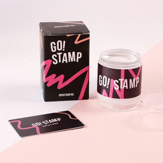 Go!Stamp, Двойной штамп и мини-скрапер No Glitter