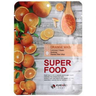 Eyenlip, Тканевая маска Super Food, с экстрактом апельсина, 23 мл