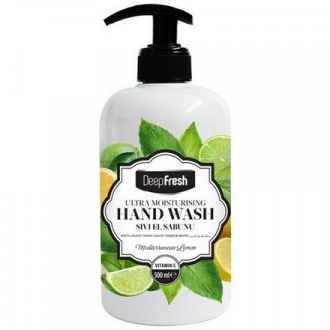Deep Fresh, Увлажняющее жидкое мыло для рук «Средиземноморский лимон», 500 мл