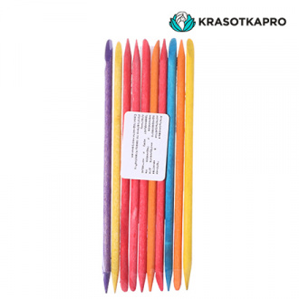 KrasotkaPro, Апельсиновые палочки, цветные, 11,5 см, 10 шт.
