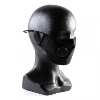Lucky, Защитная маска с клапаном, черная, 1 шт.
