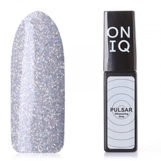 Гель-лак ONIQ Pulsar №155s, Glimmering Grey