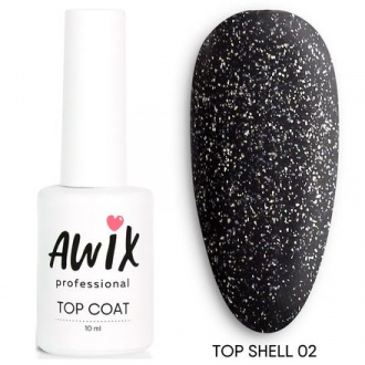 AWIX Professional, Топ для гель-лака Shell №02, 10 мл