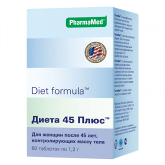 Diet Formula, Комплекс «Диета 45 плюс», 60 таблеток