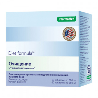 Diet Formula, Комплекс «Очищение от шлаков и токсинов», 60 таблеток