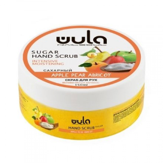 WULA Nailsoul, Сахарный скраб для рук «Яблоко, груша, абрикос», 150 мл