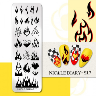 Nicole Diary, Пластина для стемпинга №S17