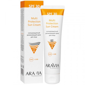 ARAVIA Professional, Солнцезащитный крем для лица Multi Protection SPF 30, 100 мл