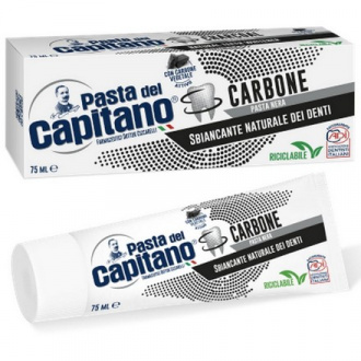 Pasta del Capitano, Зубная паста Charcoal, 75 мл