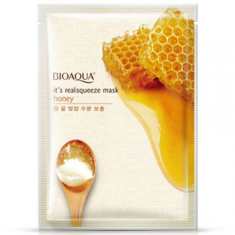 Набор, Bioaqua, Маска для лица It’s Realsqueeze Honey, 30 г, 4 шт.