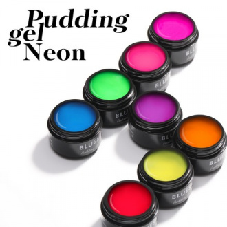 Bluesky, Pudding Gel Neon, светло-розовый, 8 г