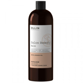 OLLIN, Бальзам с маслом семян льна Salon Beauty, 1 л