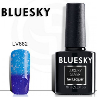 Гель-лак Bluesky Термо Luxury Silver №682