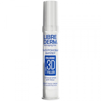 LIBREDERM, Ночной крем для лица Hyaluronic «3D-филлер», 30 мл