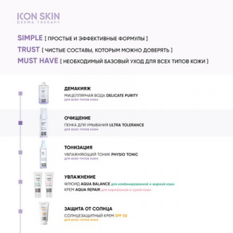 Icon Skin, Пенка для умывания Ultra Tolerance, 170 мл