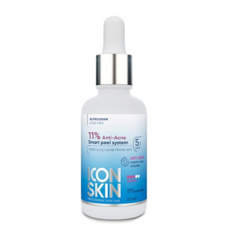 Icon Skin, Пилинг для лица 11% Anti-Acne, 30 мл