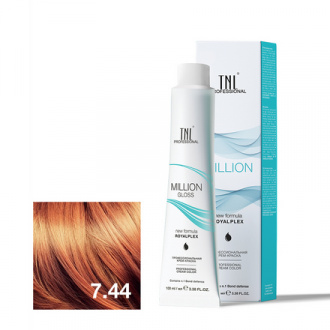 TNL, Крем-краска для волос Million Gloss 7.44