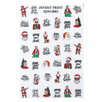 iNVENT PRiNT, Слайдер-дизайн «Новый год. Зима. Рождество. Санта. Девушки» №SDN-63