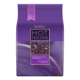 Italwax, Воск для депиляции горячий пленочный «Слива», 1 кг