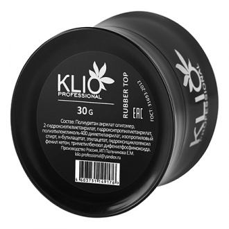 Klio Professional, Топ каучуковый для гель-лака, 30 г
