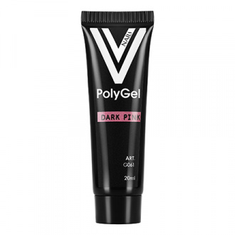 Vogue Nails, PolyGel, Dark Pink, 20 мл